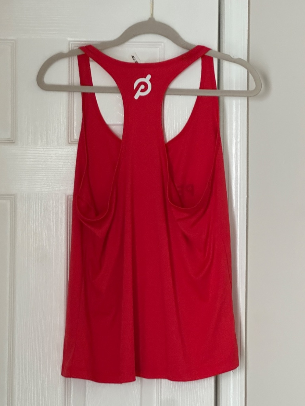 Peloton Red Racerback Tank Workout Athletic Athleisure Size Large L Cycling Bike - Picture 4 of 6